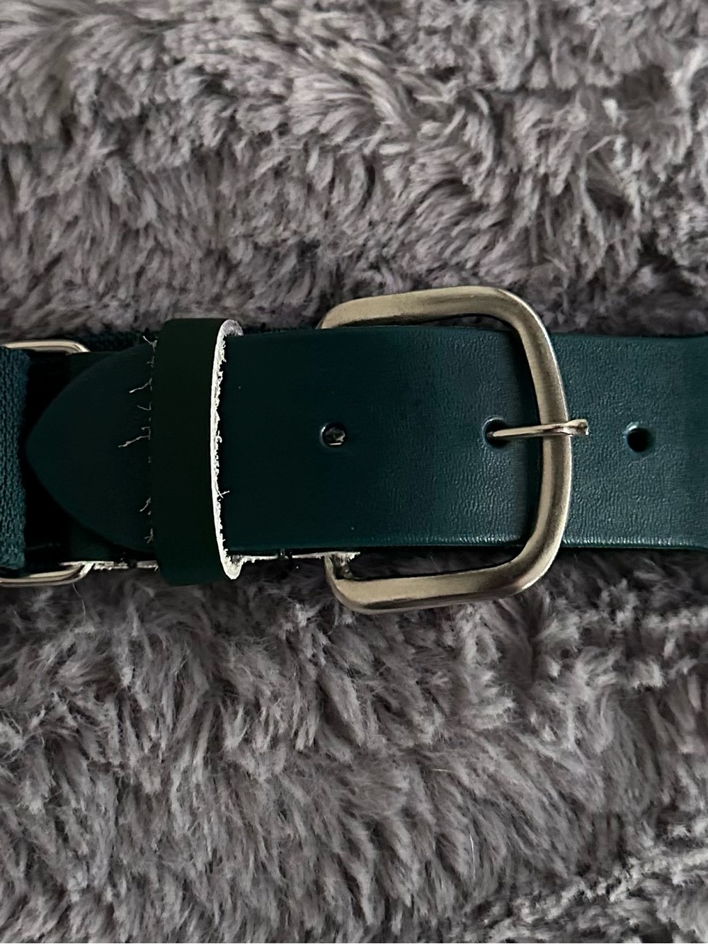 Champion Dark Green Baseball/Softball Belt with Brass-Tone Buckle